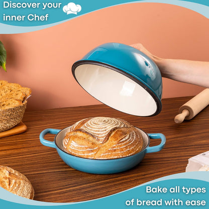 Enamelled Cast Iron Dutch Oven Bread Pot, Nuovva