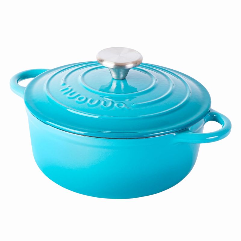Enamelled Cast Iron Dutch Oven Casserole Pot (22cm, 24cm, 28cm & 30cm), Nuovva