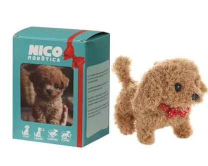 Essantials | Nicoo Interactive Robot Puppy | Walks, Barks, Wags Tail | Plush, Battery-Operated Toy