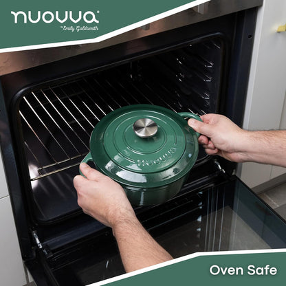 Enamelled Cast Iron Dutch Oven Casserole Pot, Nuovva