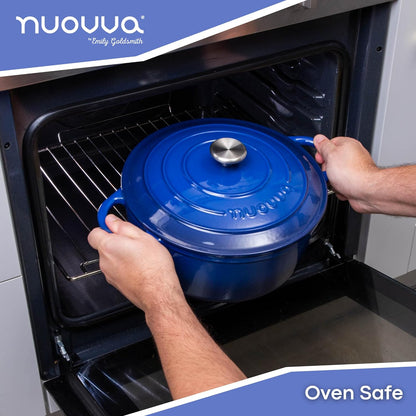 Enamelled Cast Iron Dutch Oven Casserole Pot, Nuovva