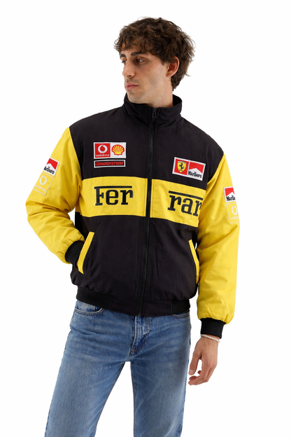 Ferrari Yellow Vintage Racing Jacket