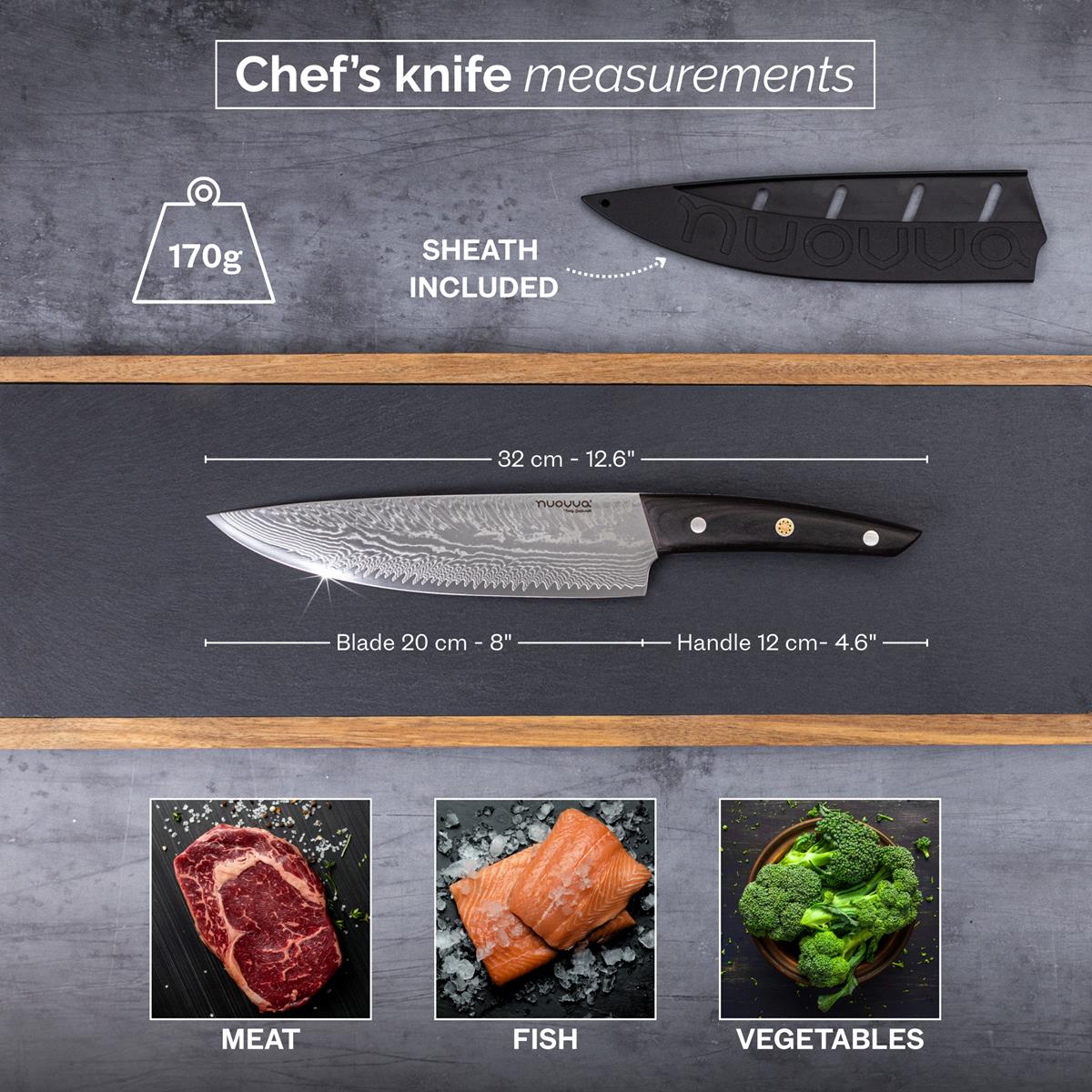 67-Layer Japanese Style Chef's Knife, Nuovva