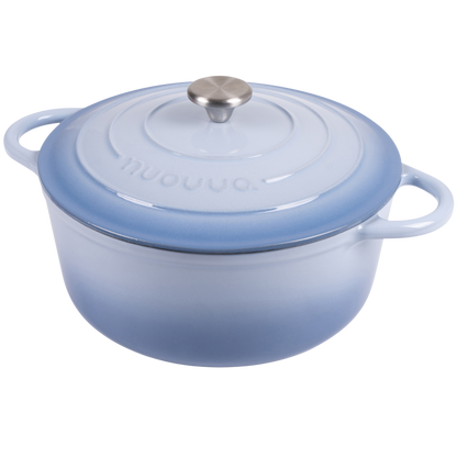 Enamelled Cast Iron Dutch Oven Casserole Pot (22cm, 24cm, 28cm & 30cm), Nuovva