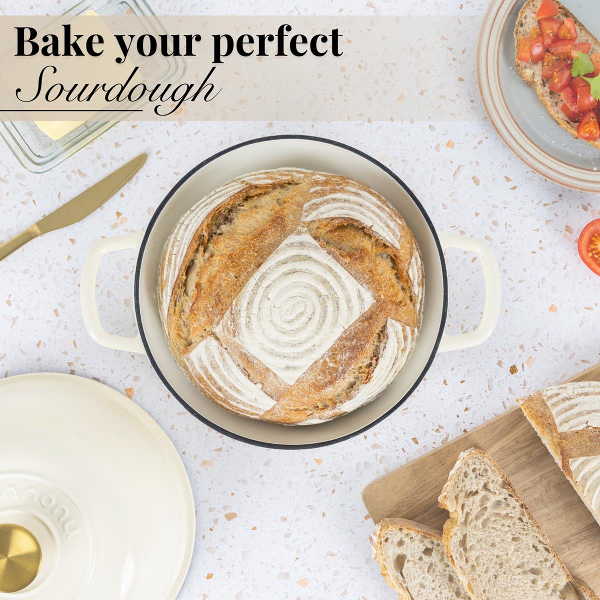 Enamelled Cast Iron Dutch Oven Bread Pot, Nuovva