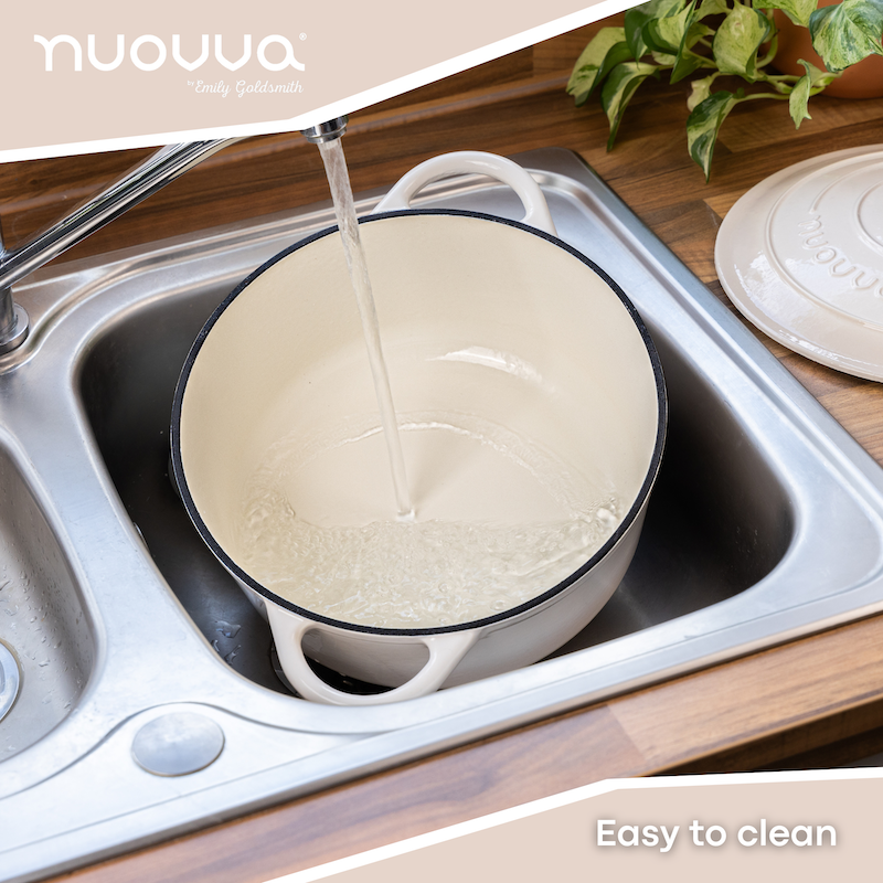 Enamelled Cast Iron Dutch Oven Casserole Pot, Nuovva