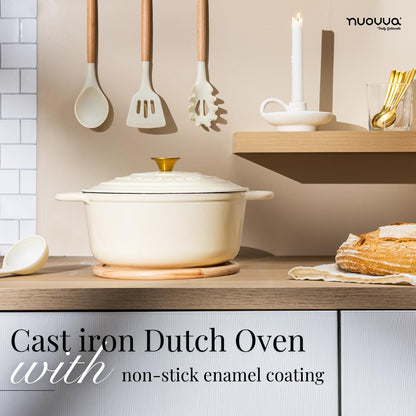 Enamelled Cast Iron Dutch Oven Casserole Pot, Nuovva