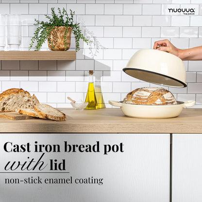 Enamelled Cast Iron Dutch Oven Bread Pot, Nuovva