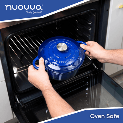 Enamelled Cast Iron Dutch Oven Casserole Pot, Nuovva