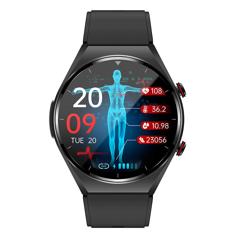 Essantials | One-Click Blood Sugar|Blood Glucose Blood Pressure ECG|ECG HRV Heart Rate Monitor Health Smart Watch