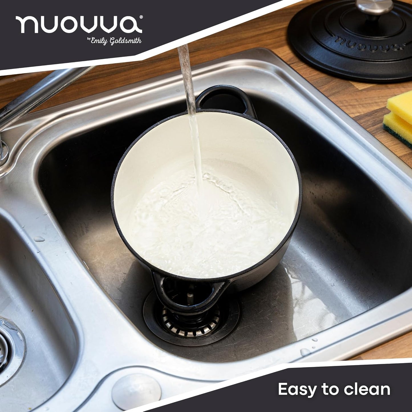 Enamelled Cast Iron Dutch Oven Casserole Pot, Nuovva