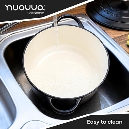 Enamelled Cast Iron Dutch Oven Casserole Pot, Nuovva