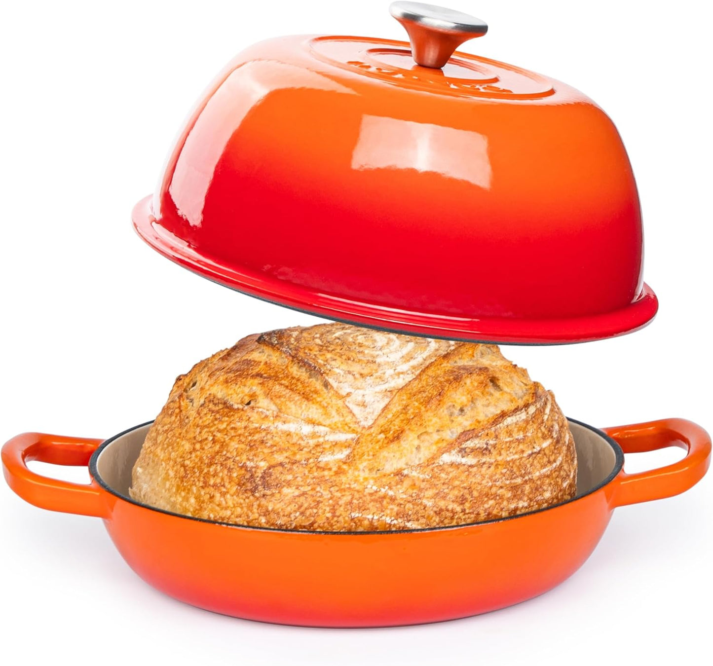 Enamelled Cast Iron Dutch Oven Bread Pot, Nuovva