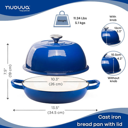Enamelled Cast Iron Dutch Oven Bread Pot, Nuovva