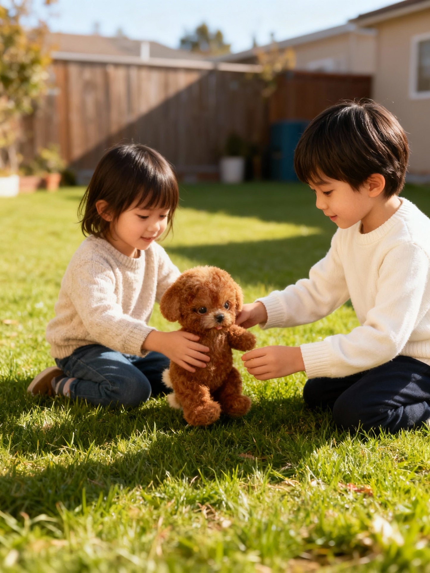 Essantials | Nicoo Interactive Robot Puppy | Walks, Barks, Wags Tail | Plush, Battery-Operated Toy