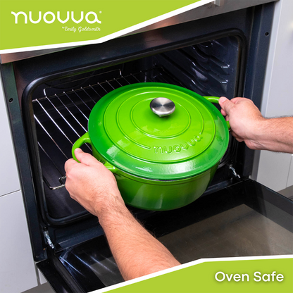 Enamelled Cast Iron Dutch Oven Casserole Pot, Nuovva