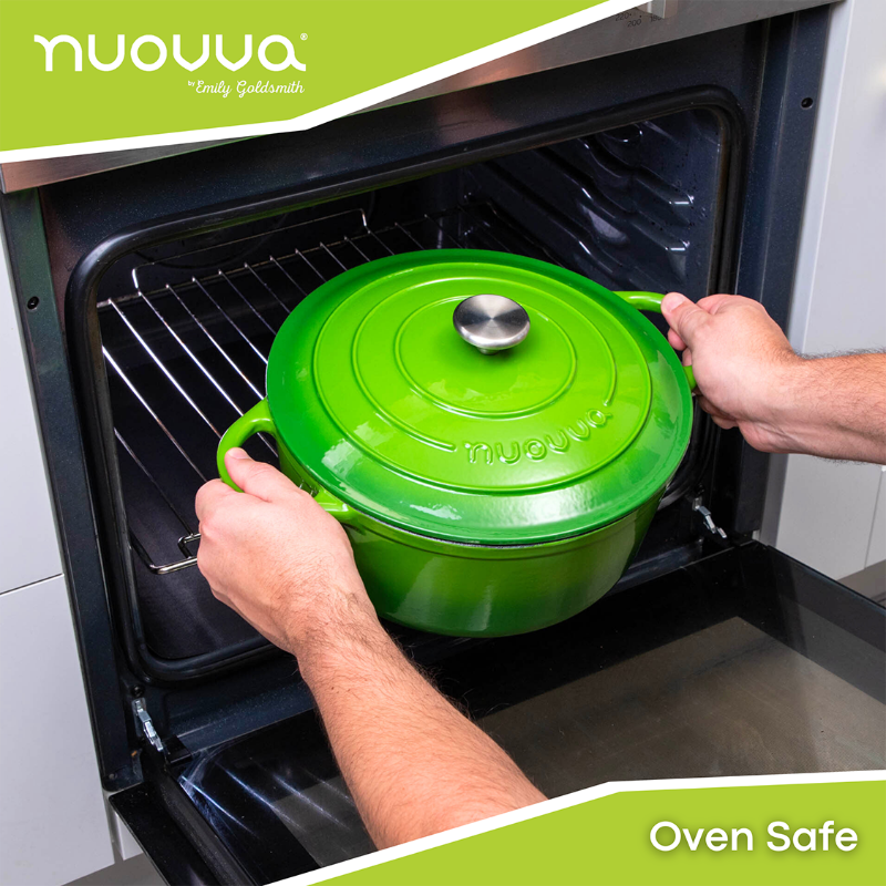 Enamelled Cast Iron Dutch Oven Casserole Pot, Nuovva