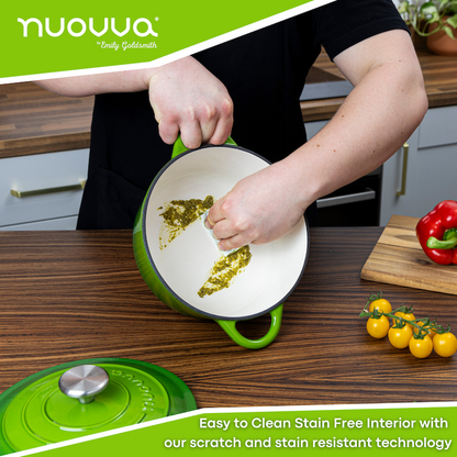 Enamelled Cast Iron Dutch Oven Casserole Pot, Nuovva