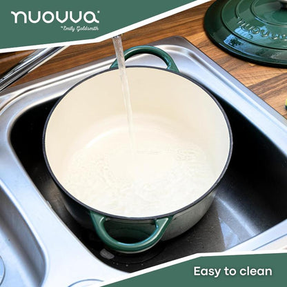 Enamelled Cast Iron Dutch Oven Casserole Pot, Nuovva