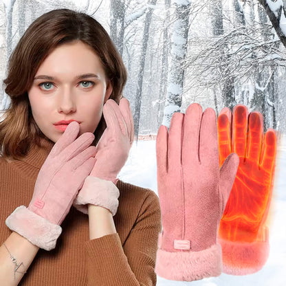 Essantials | Heated Gloves for Women UK – Ladies Thermal Waterproof Winter Gloves with Touch Screen & USB Rechargeable Warm Design