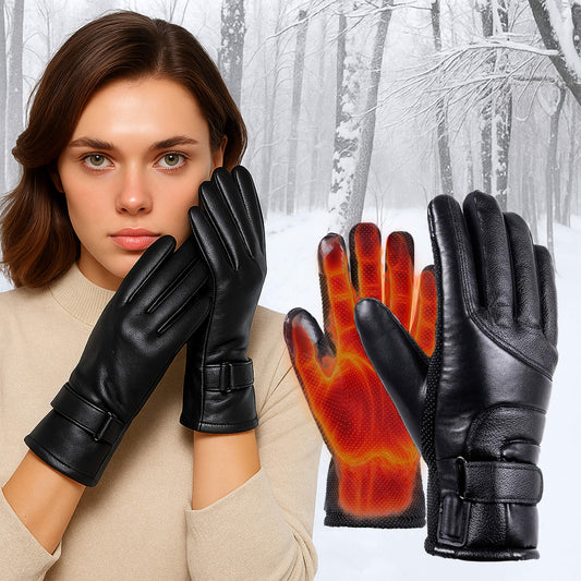 Essantials | Heated Gloves for Women UK – Ladies Thermal Waterproof Winter Gloves with Touch Screen & USB Rechargeable Warm Design