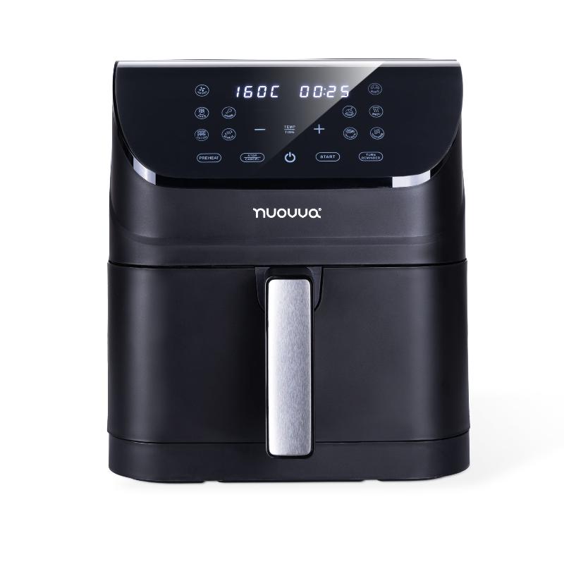 6.5L Dual Compartment Air Fryer Oven with 10 Preset Cooking Functions – 1500W, Nuovva