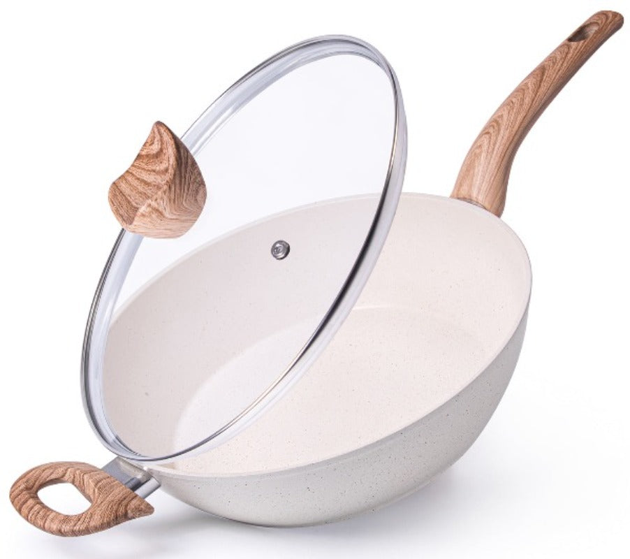 28cm Non-Stick Sauté Pan with Glass Lid, Nuovva