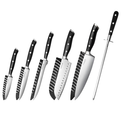 High Carbon Stainless Steel Kitchen Knife Set (4-Piece, 5-Piece & 6-Piece), Nuovva