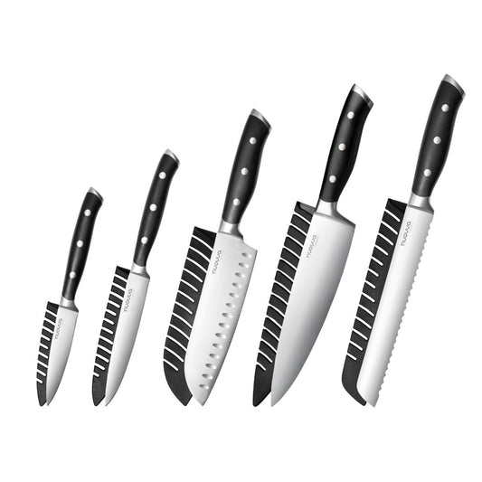 5-Piece High Carbon Stainless Steel Kitchen Knife Set, Nuovva