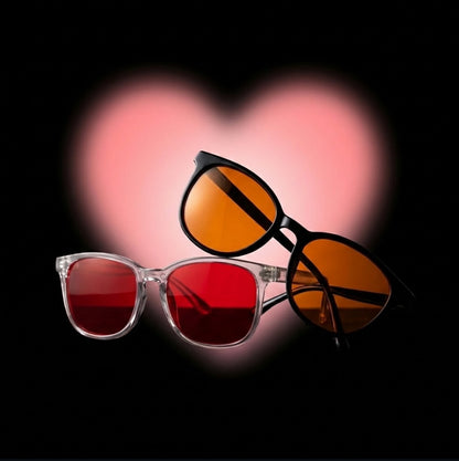 Essantials Red Lenses grey  Frame  Blue Light Blocker Glasses 3.0