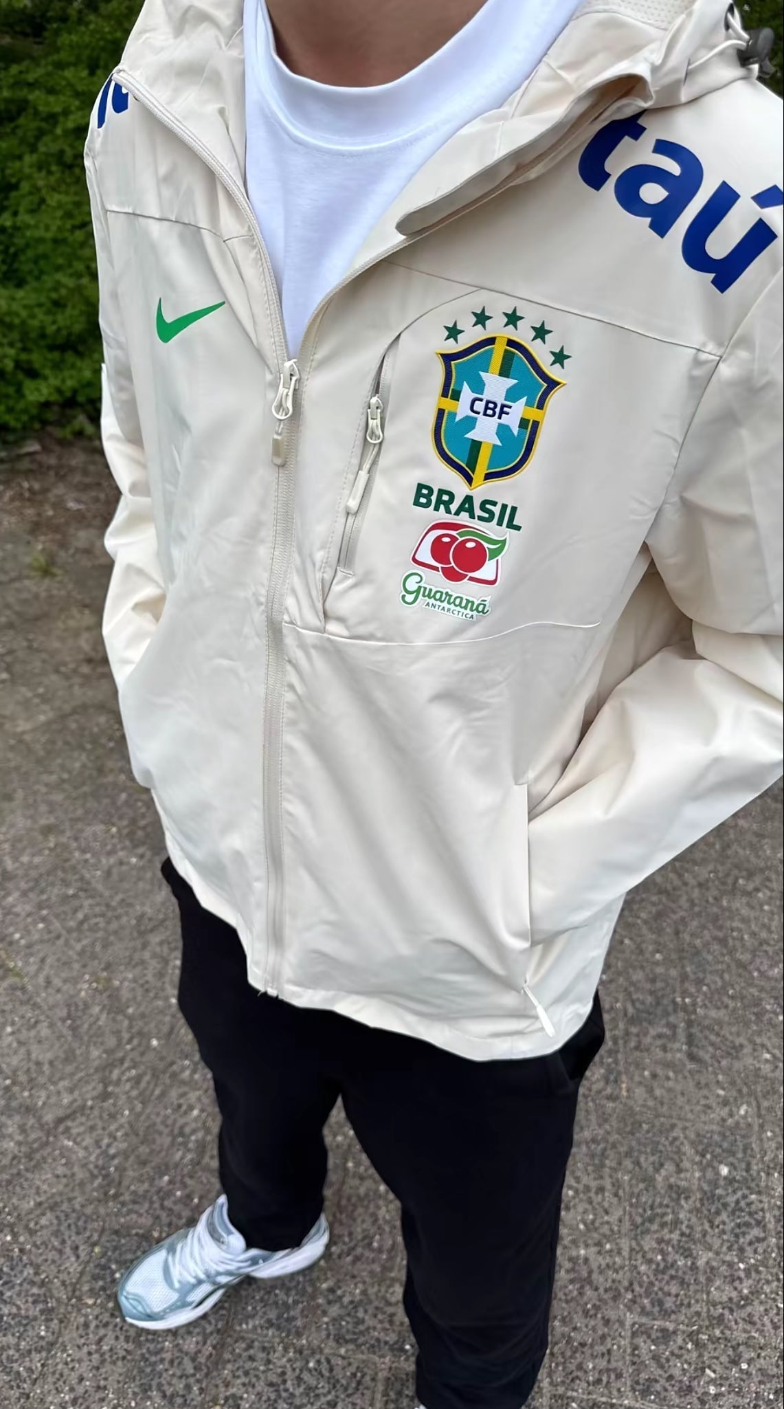 Brazil white  windbreaker Jacket