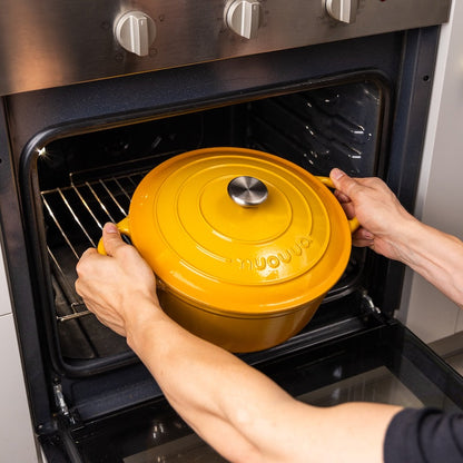 Enamelled Cast Iron Dutch Oven Casserole Pot, Nuovva