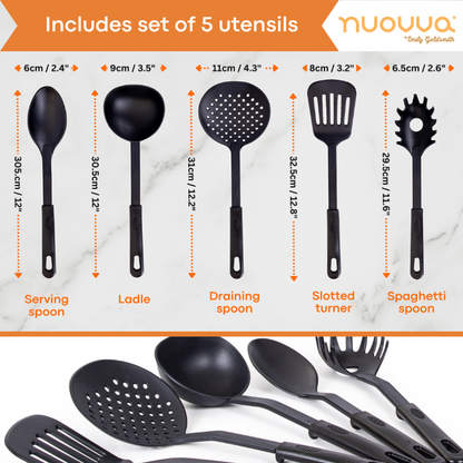 15-Piece Non-Stick Kitchen Cookware Set with Lids , Nuovva