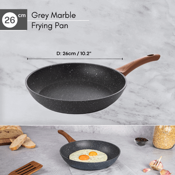 26cm Marble Granite Non-Stick Frying Pan, Nuovva