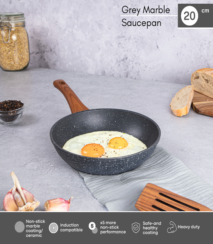 Induction Non-Stick Frying Pan (18cm, 20cm & 26cm), Nuovva