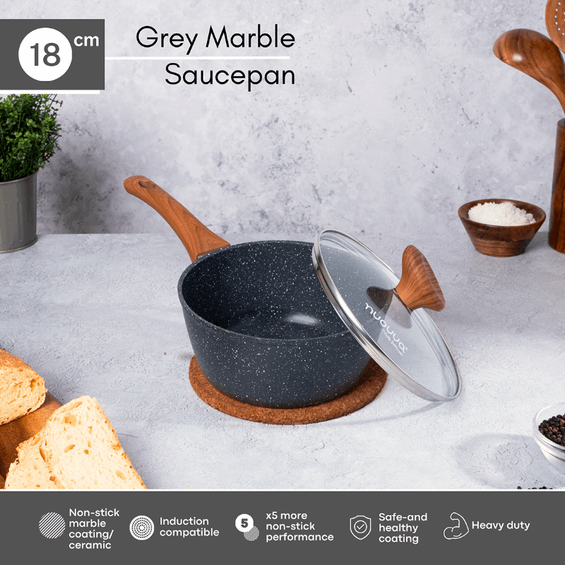 Non-Stick Saucepan with Lid, Nuovva