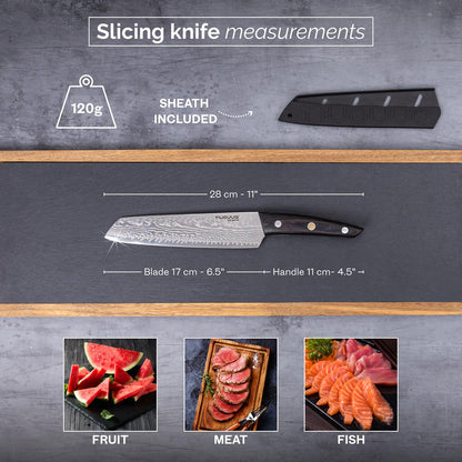 67-Layer Japanese Style Slicing Knife, Nuovva
