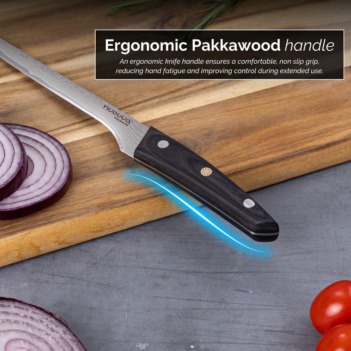67-Layer Japanese Damascus-Style Kitchen Knives (Single Knives & Sets), Nuovva