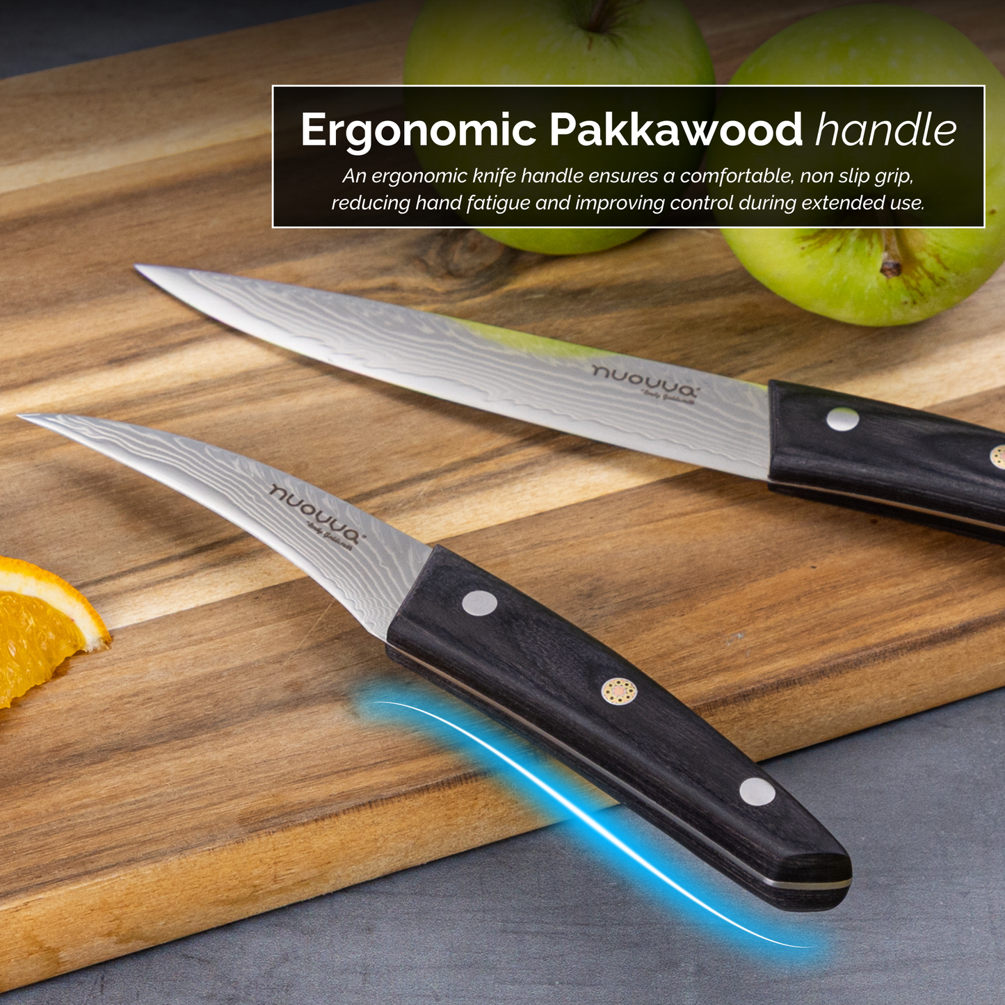 67-Layer Japanese Damascus-Style Kitchen Knives (Single Knives & Sets), Nuovva