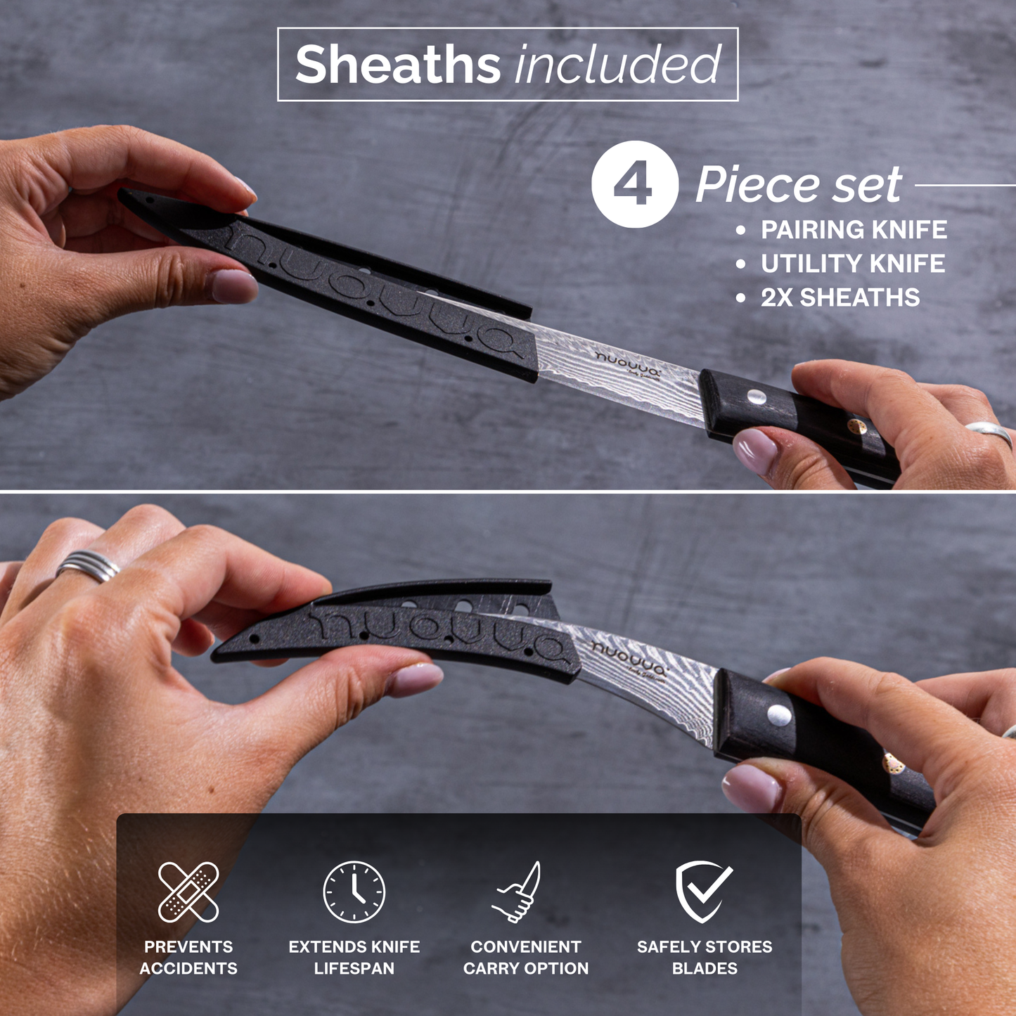 67-Layer Japanese Damascus-Style Kitchen Knives (Single Knives & Sets), Nuovva