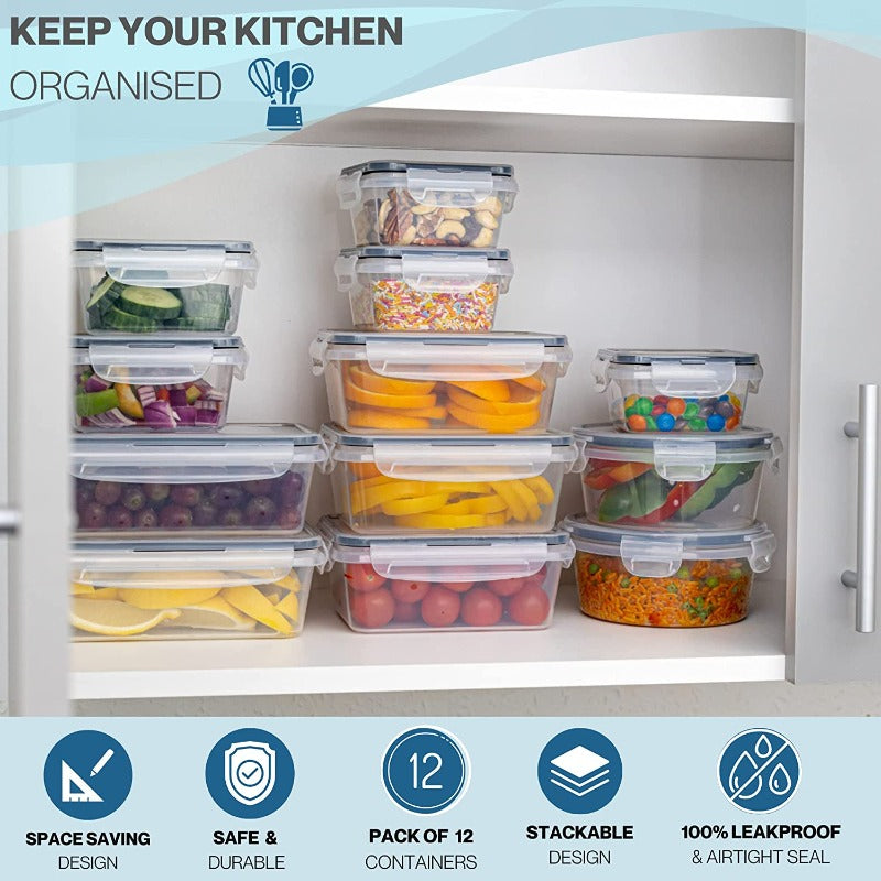 20-Piece Airtight Food Storage Container Set, Nuovva