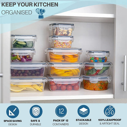 20-Piece Airtight Food Storage Container Set, Nuovva