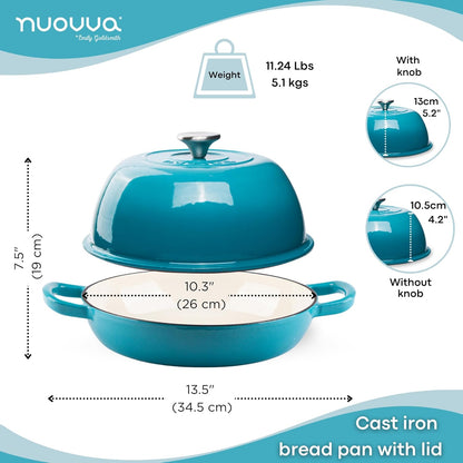 Enamelled Cast Iron Dutch Oven Bread Pot, Nuovva