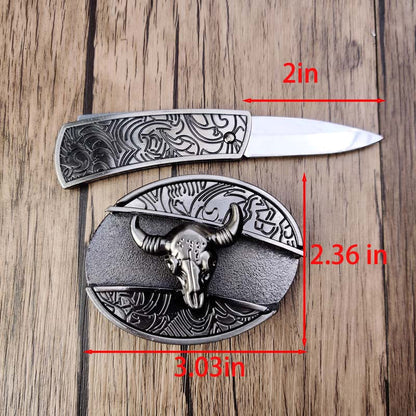 Essantials | Metal Oval Cowboys Belt Buckle