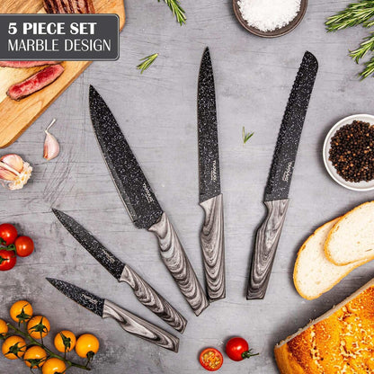 7-Piece  Kitchen Knife Set with Rotating Block, Nuovva