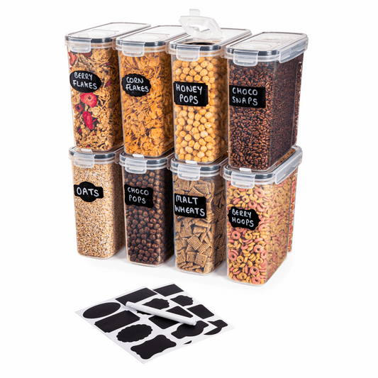 8-Piece Airtight Food Storage Container Set, Nuovva