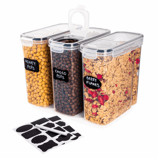 3-Piece Airtight Food Storage Container Set, Nuovva