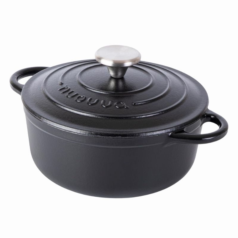 Enamelled Cast Iron Dutch Oven Casserole Pot (22cm, 24cm, 28cm & 30cm), Nuovva