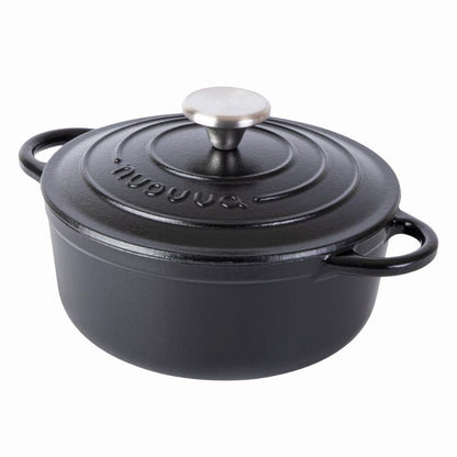 Enamelled Cast Iron Dutch Oven Casserole Pot (22cm, 24cm, 28cm & 30cm), Nuovva