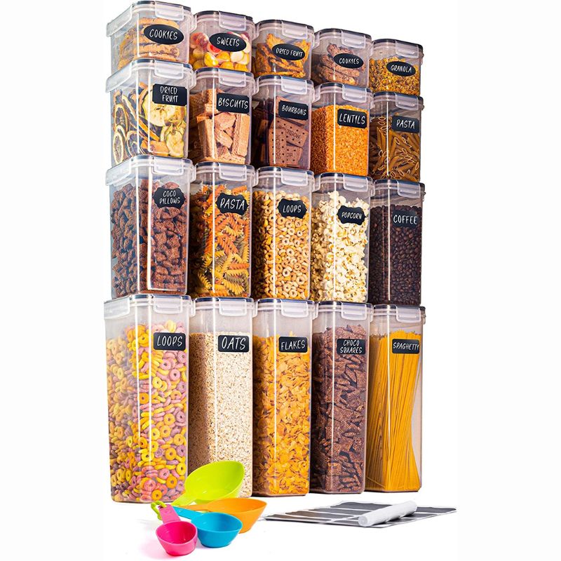 20-Piece Airtight Kitchen Food Storage Container Set (Multiple Sizes), Nuovva